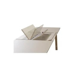 6490 Ana udtræksspisebord 220 cm, almond/smoked oak