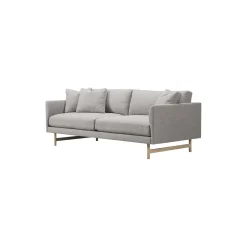 5552 Calmo 95 2 pers. sofa, beige/lakeret eg