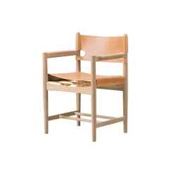 3238 Den spanske spisebordsstol, natur/sæbebehandlet eg