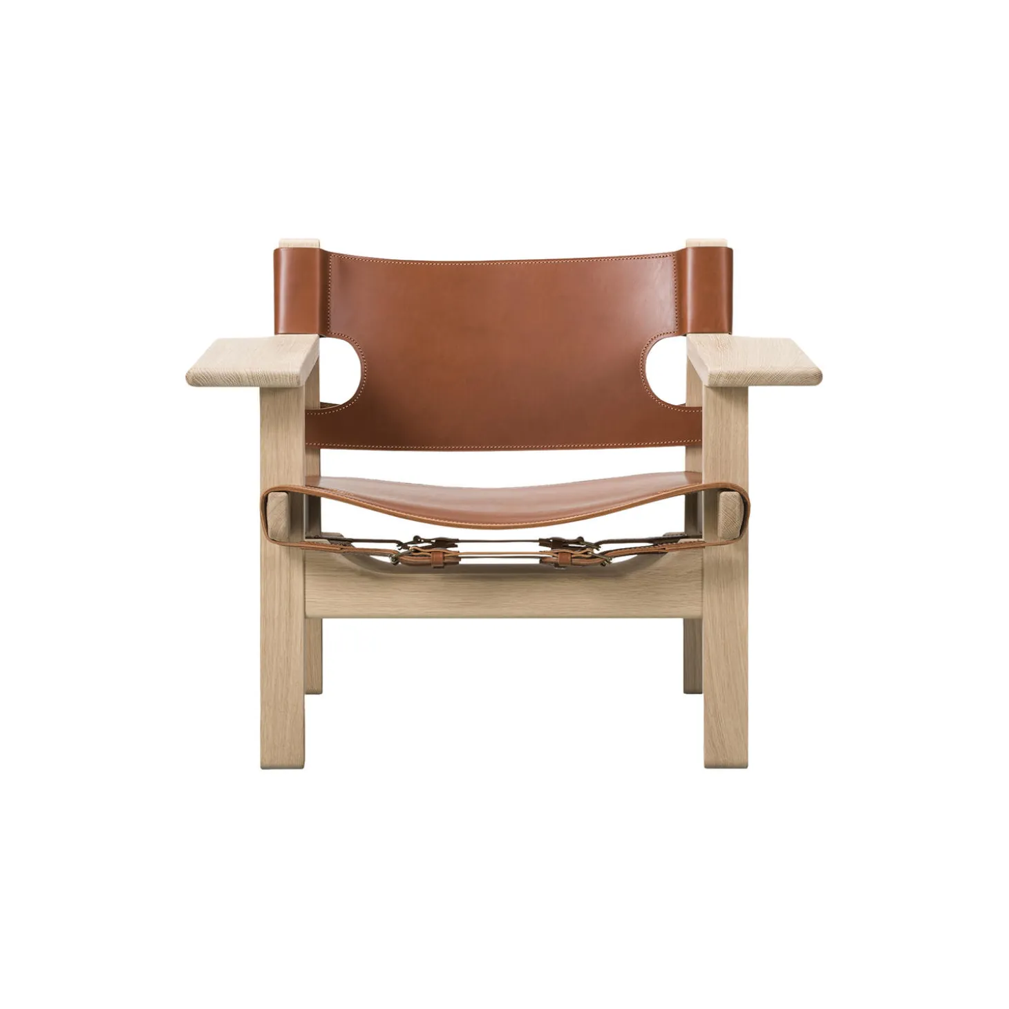 2226 Den Spanske Stol, cognac/sæbebehandlet eg