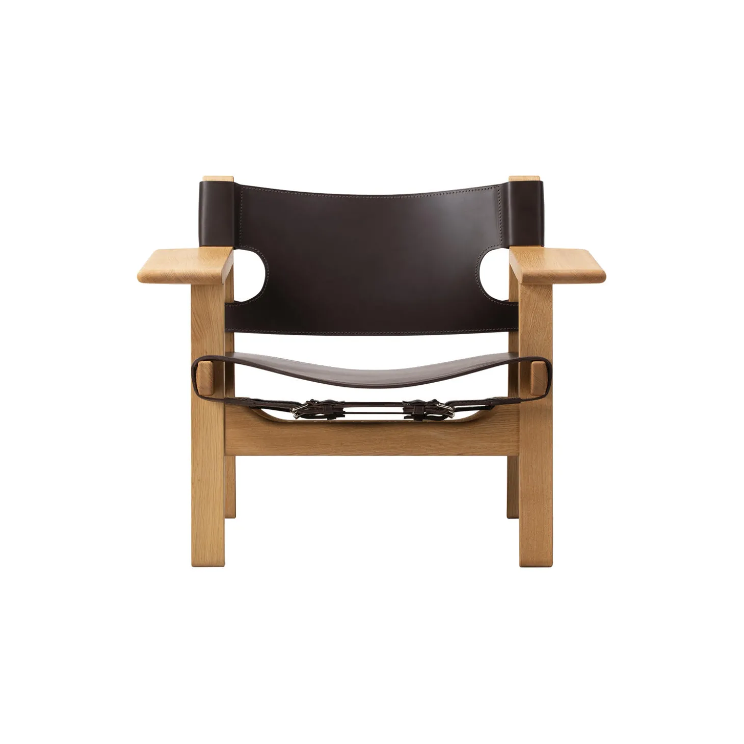 2226 Den Spanske Stol, mørkebrun/olieret eg