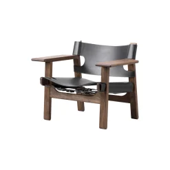 2226 Den Spanske Stol, sort/olieret valnød