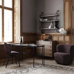 62 Dresser 4 Drawer, walnut/black