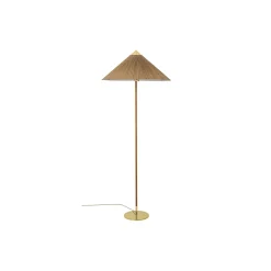 9602 Floor Lamp, brass/bamboo