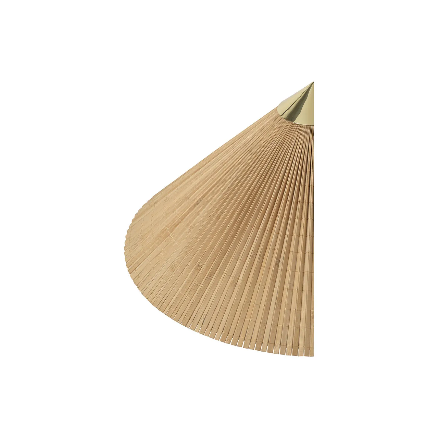 9602 Floor Lamp, brass/bamboo