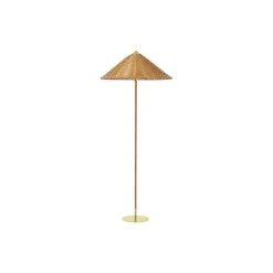 9602 Floor Lamp, wicker willow