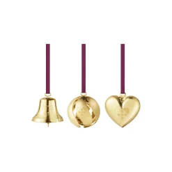 2025 Juleornamentsæt 3 stk., guld