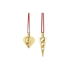 2025 Juleornamentsæt 2 stk., guld