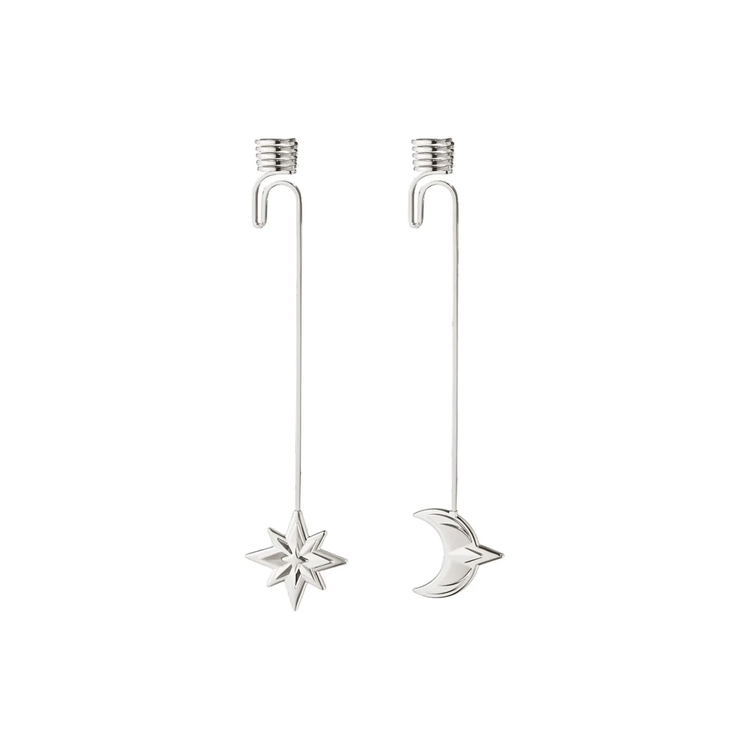 2024 Lyseholdere stjerne & måne, sølv