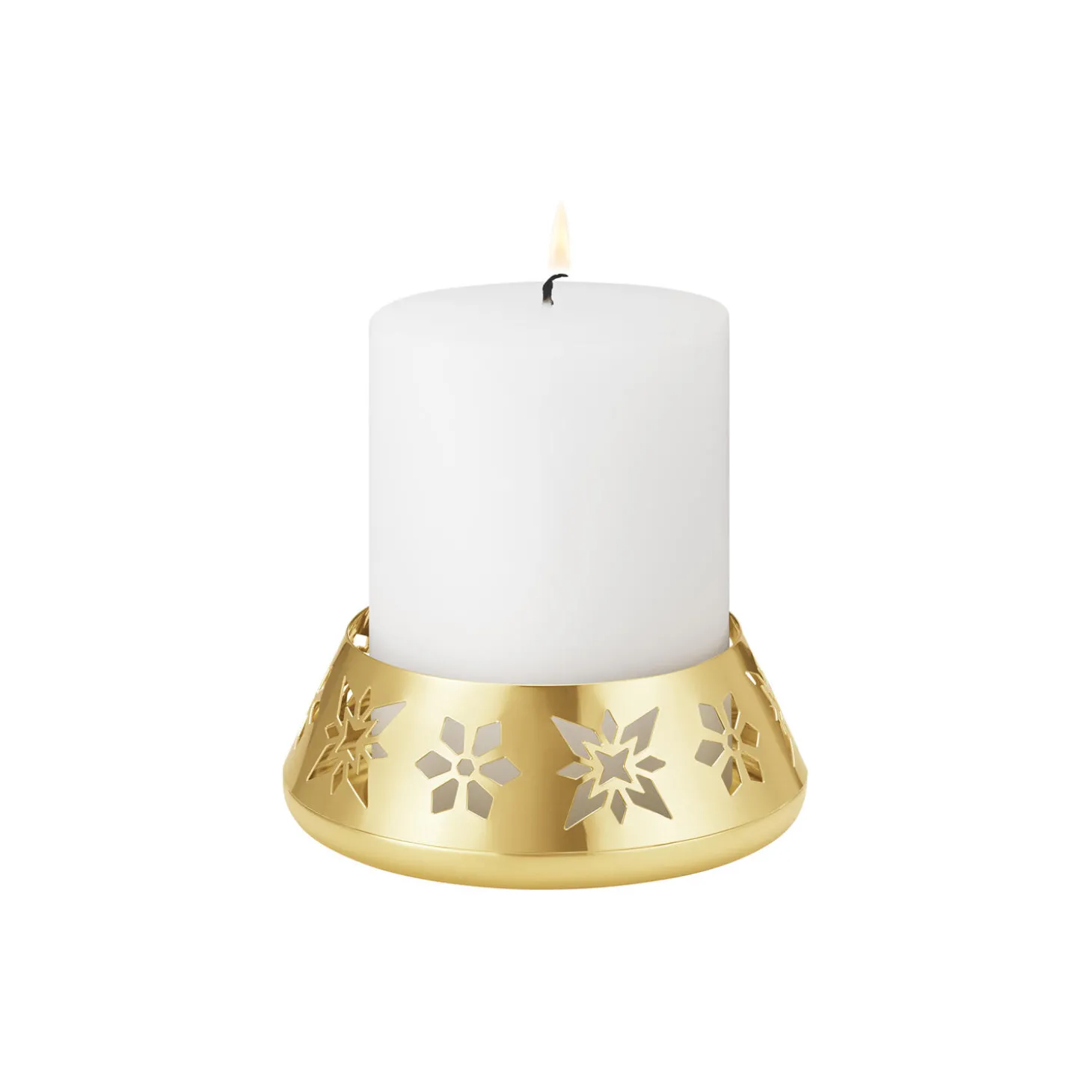 2024 Lysestage til bloklys, guld