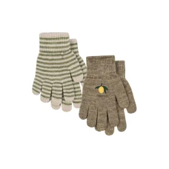 2 Pack Filla Gloves, lemon/stripe