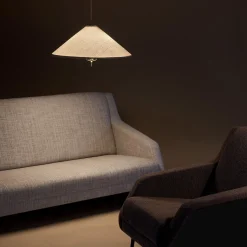 1967 Pendant, brass/canvas