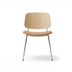 3061 Søborg spisebordsstol, lakeret eg/cognac