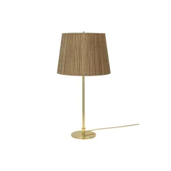 9205 Table Lamp, brass/bamboo