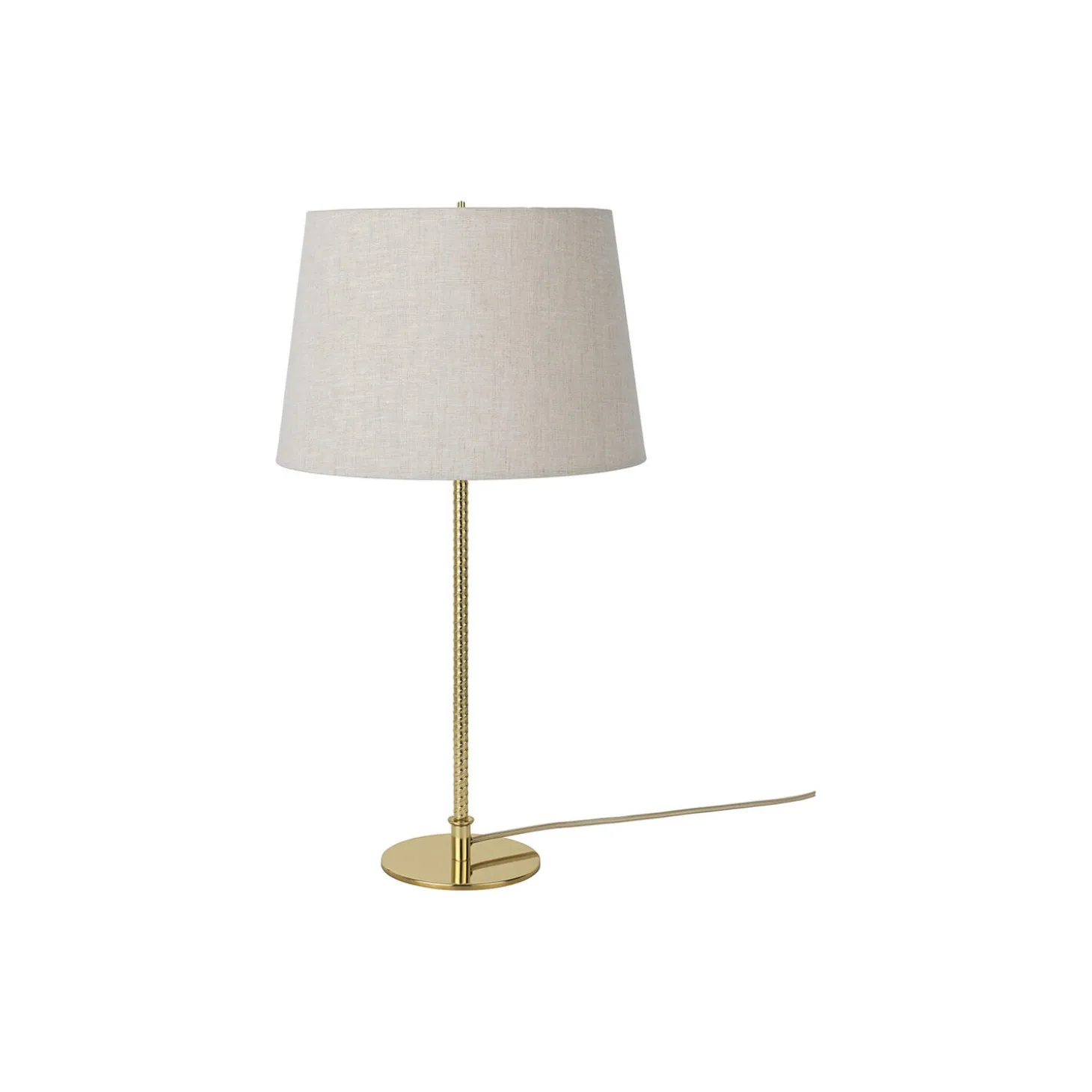 9205 Table Lamp, brass/canvas