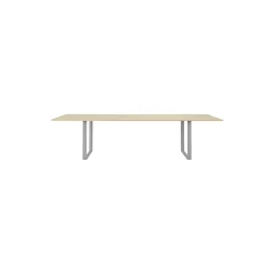 70/70 Table, solid oak/grey