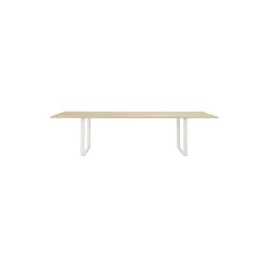 70/70 Table, solid oak/white