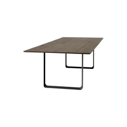 70/70 Table, solid smoked oak/black