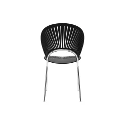 3398 Trinidad stol, black ash/chrome
