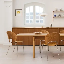 3398 Trinidad stol, oiled oak/chrome