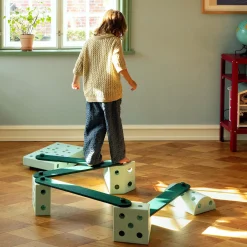 2 x balancebomme, forest green