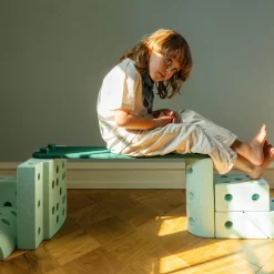 2 x balancebomme, forest green