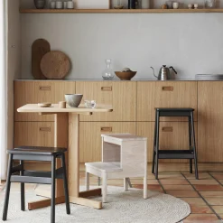 A Line Stepstool, white oak