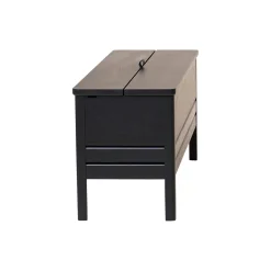 A Line Storage Bench, black