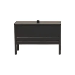 A Line Storage Bench, black