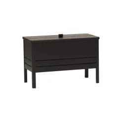 A Line Storage Bench, black