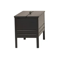 A Line Storage Bench, black