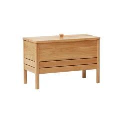 A Line Storage Bench, oak