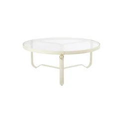 Adnet Coffee Circular Table, cream