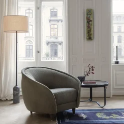 Adnet Coffee Circular Table, black