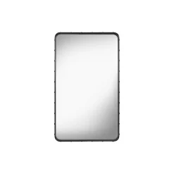Adnet Rectangular Wall Mirror, black