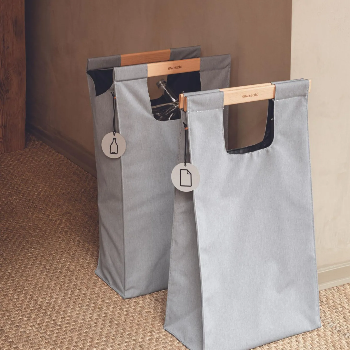 Affaldssorteringstaske, grey