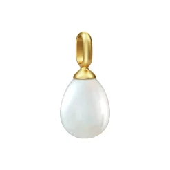 Afrodite Pendant, gold/white pearl