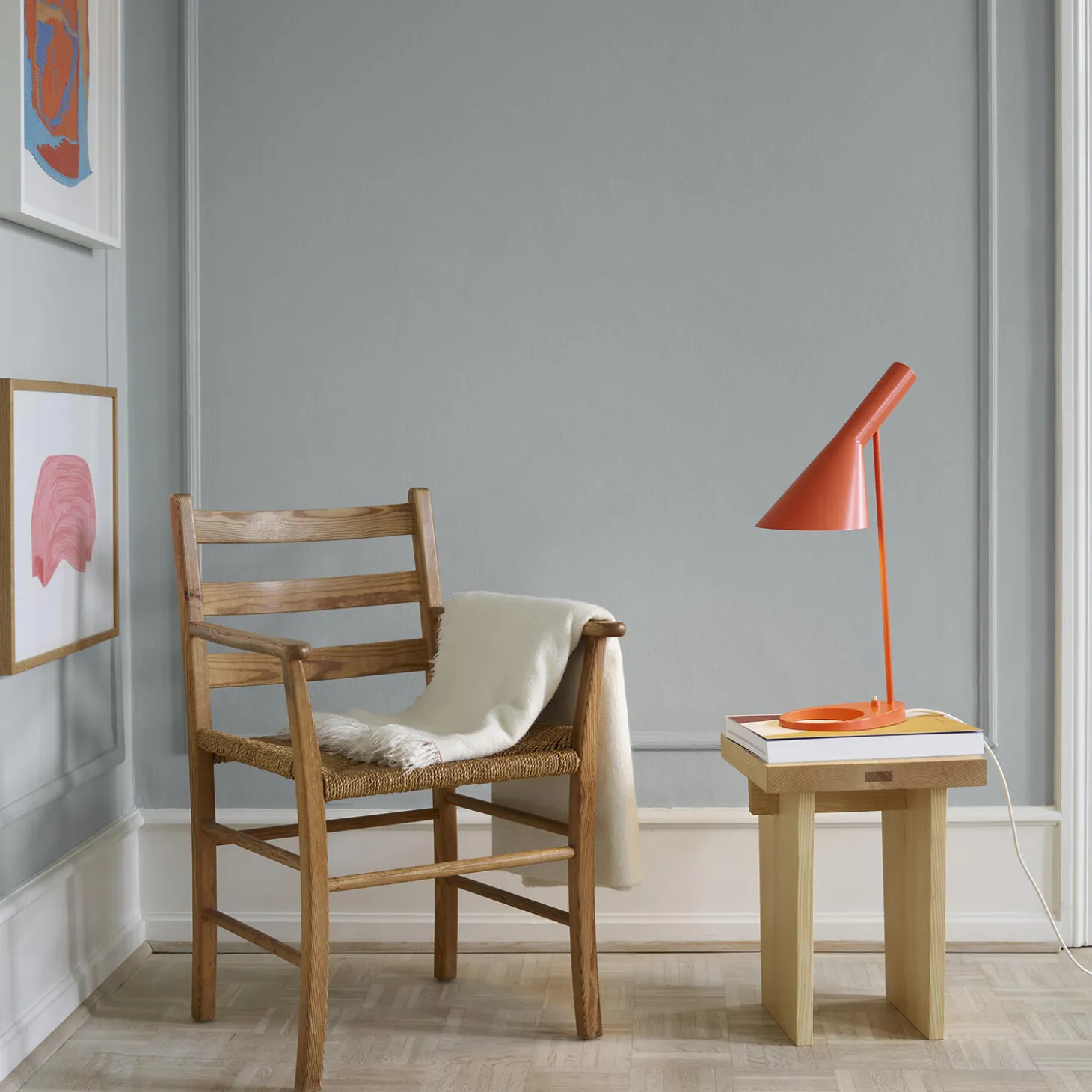 AJ bordlampe, electric orange