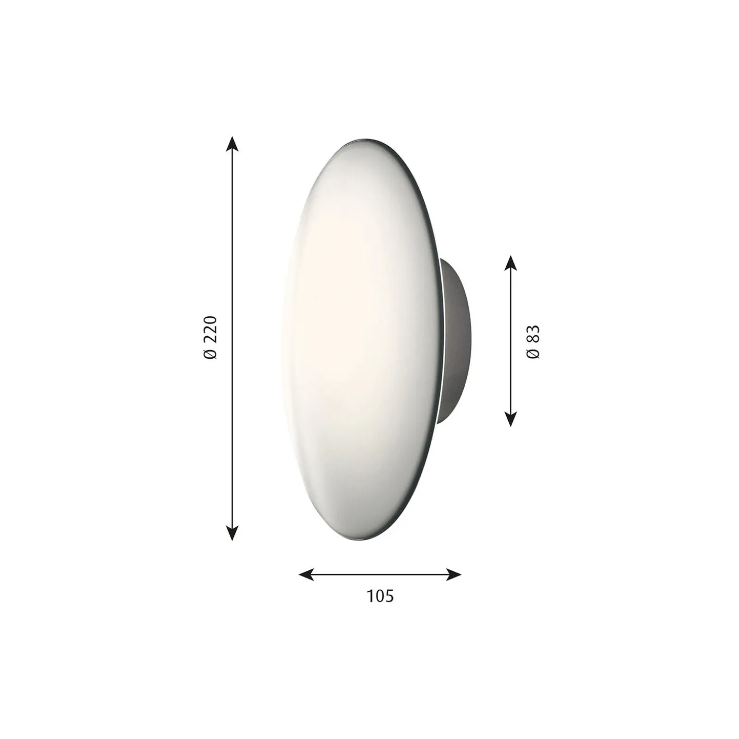 AJ Eklipta væglampe