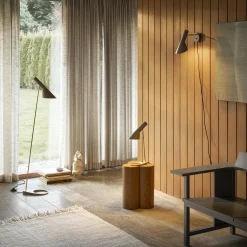 AJ gulvlampe, brass/warm grey