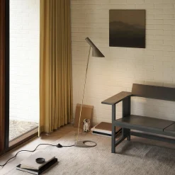 AJ gulvlampe, brass/warm grey