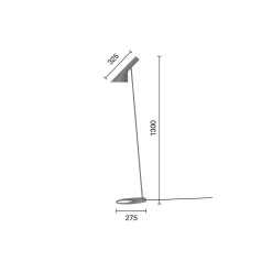 AJ gulvlampe, warm grey