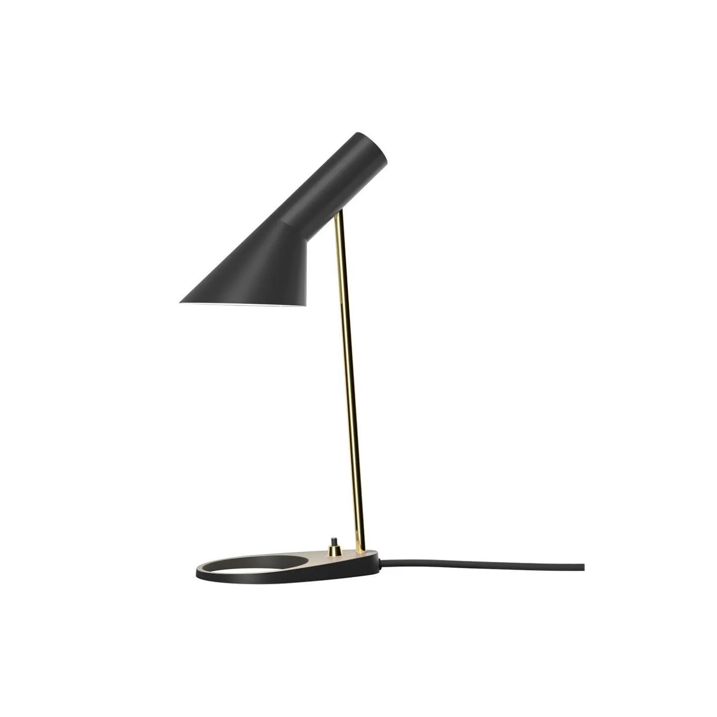 AJ Mini bordlampe, brass/black