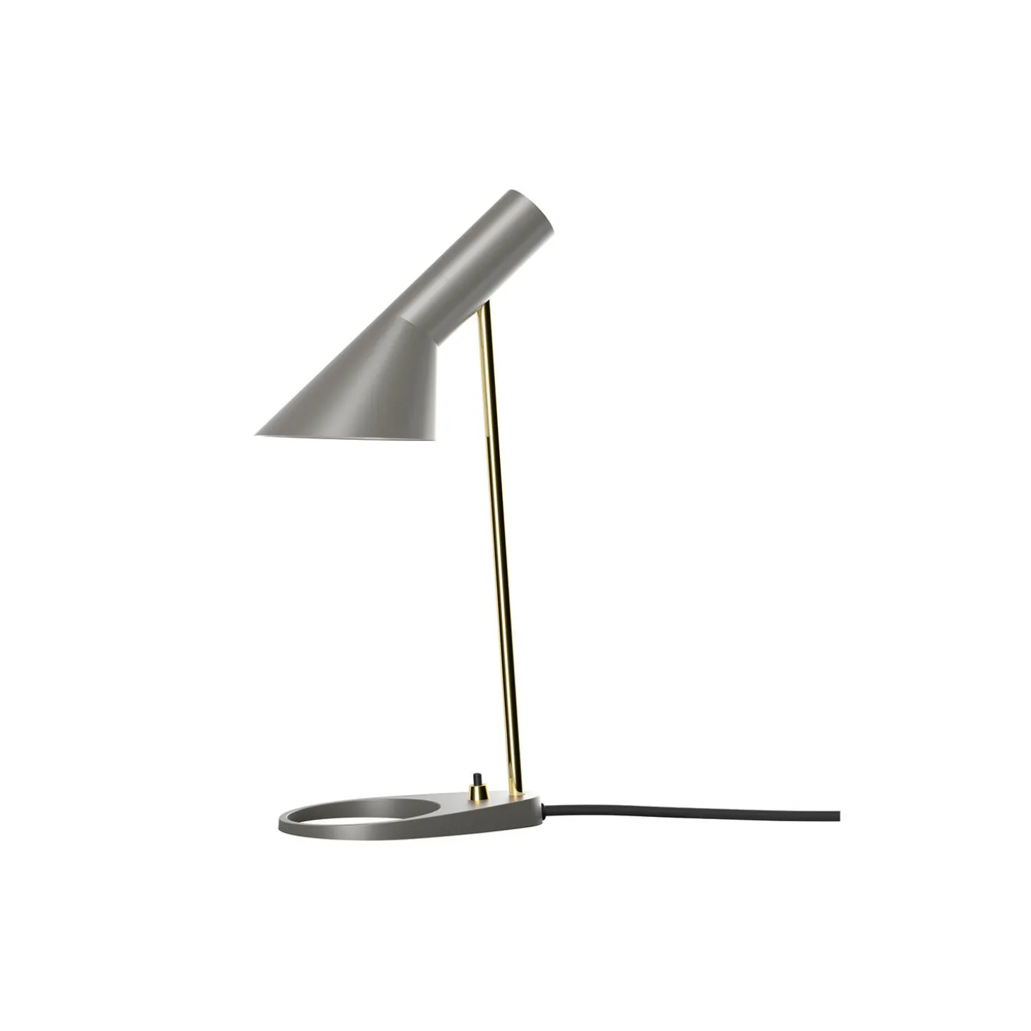 AJ Mini bordlampe, brass/warm grey