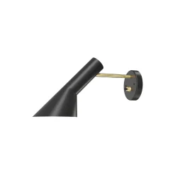AJ væglampe, brass/black