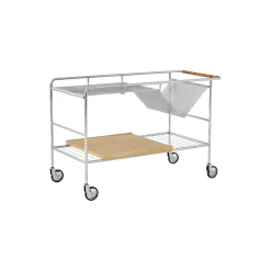 Alima NDS1 trolley, chrome/oak