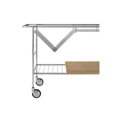 Alima NDS1 trolley, chrome/oak