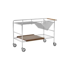 Alima NDS1 trolley, chrome/walnut