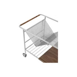 Alima NDS1 trolley, chrome/walnut