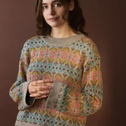 Alpaca Pattern Sweater, multi